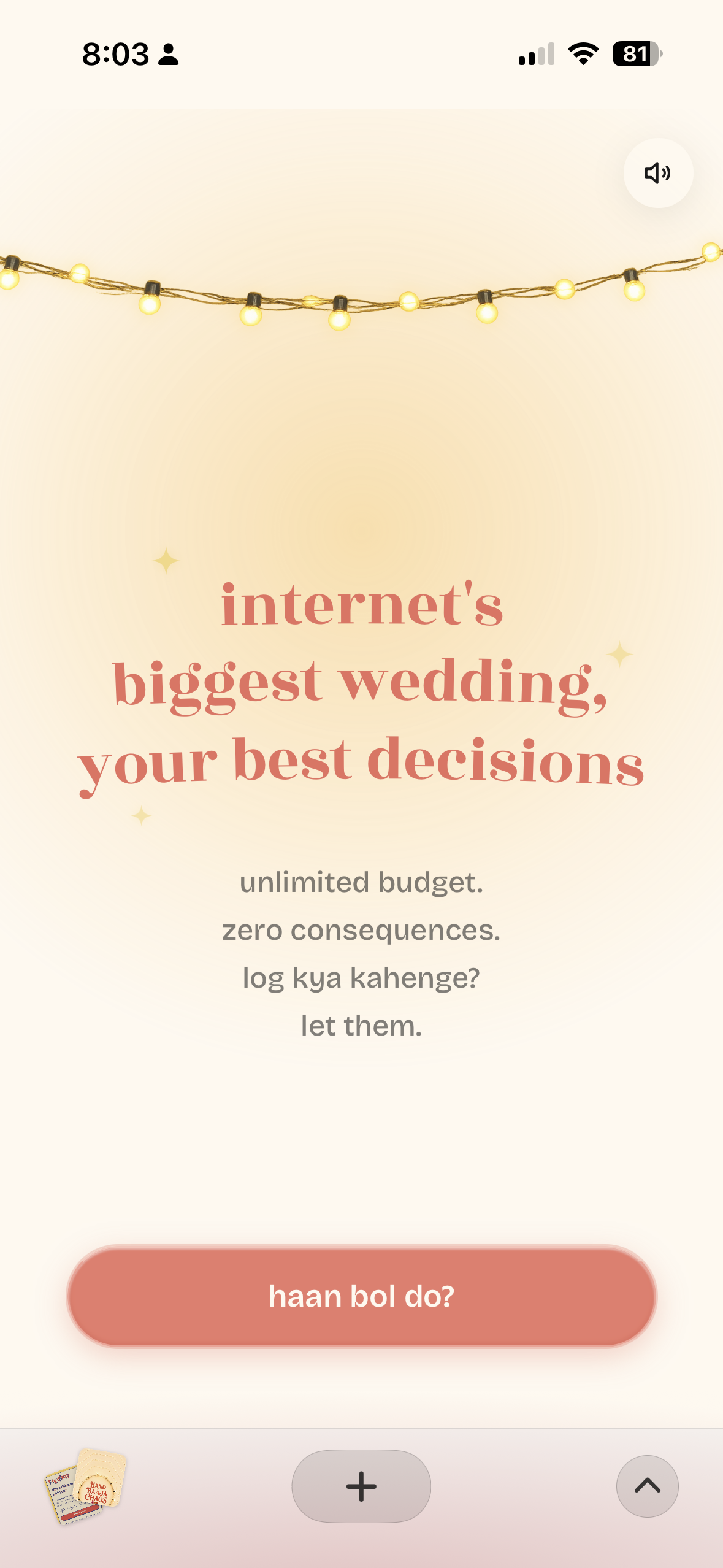 Category screen: the calm editorial frame